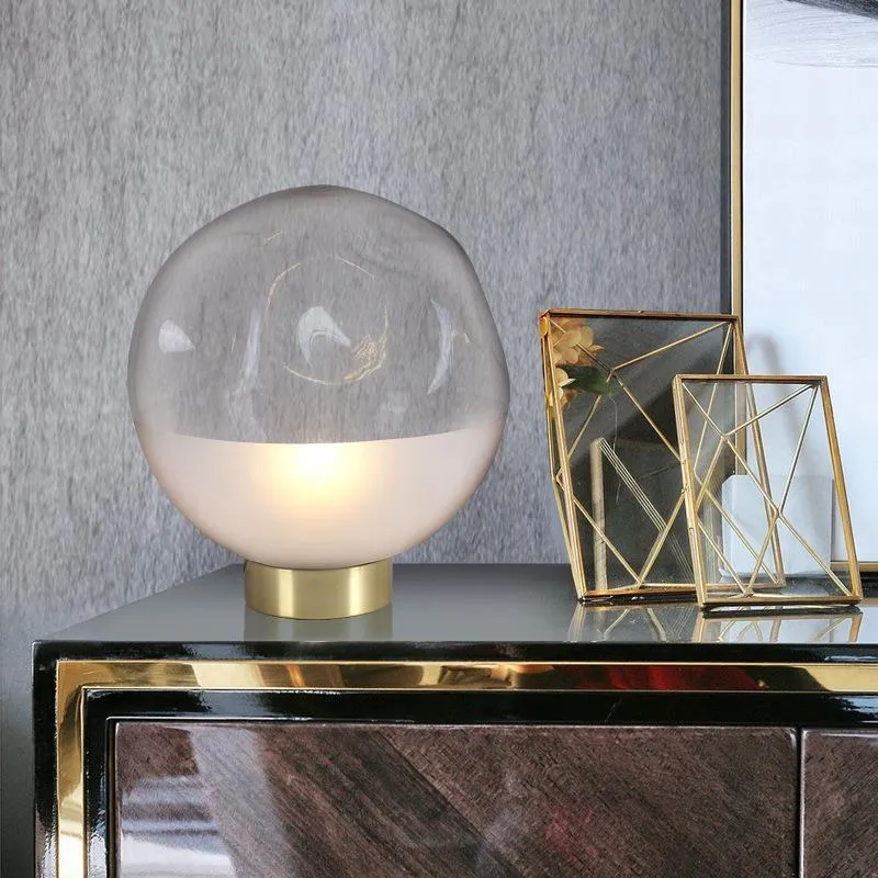 Künstlerische Glas Tischlampe