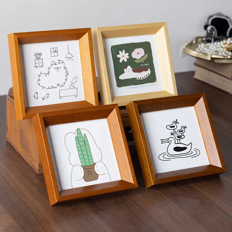 Dekorativer Holzkunst-Druckrahmen