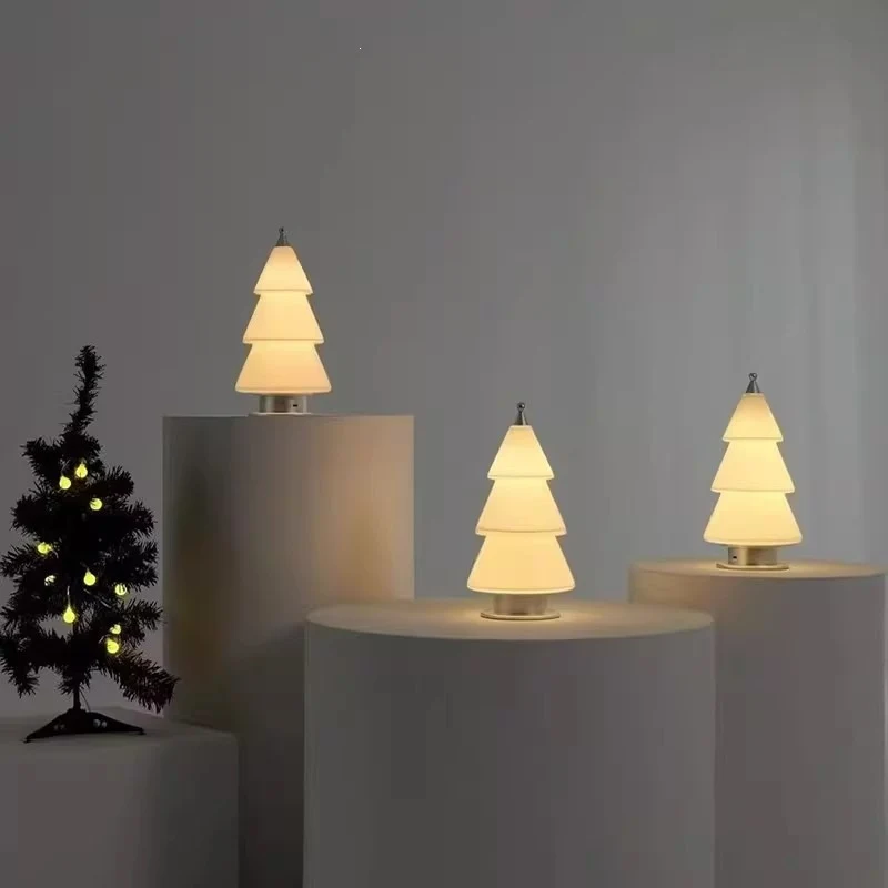 Künstlerische Weihnachtsbaum Tischlampe