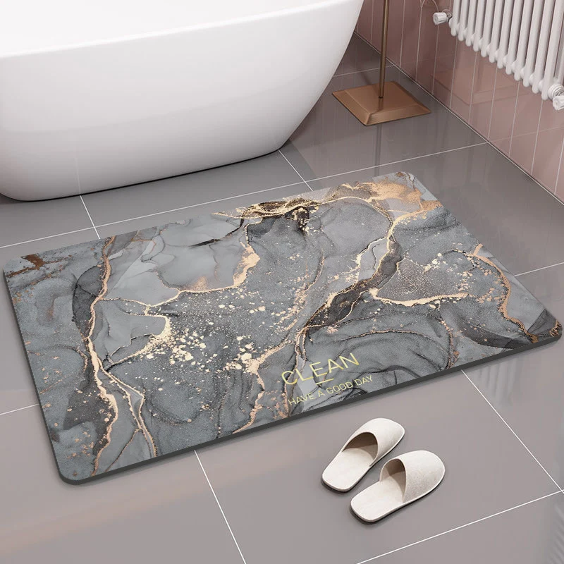 Geometrisch gemusterte Memory-Schaum-Badezimmermatte für das Badezimmer