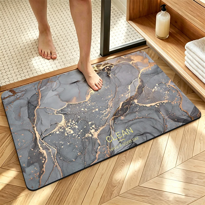 Geometrisch gemusterte Memory-Schaum-Badezimmermatte für das Badezimmer