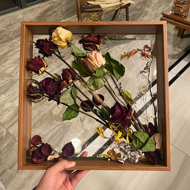 Florale Schattenbox Anzeige für Wohnkultur