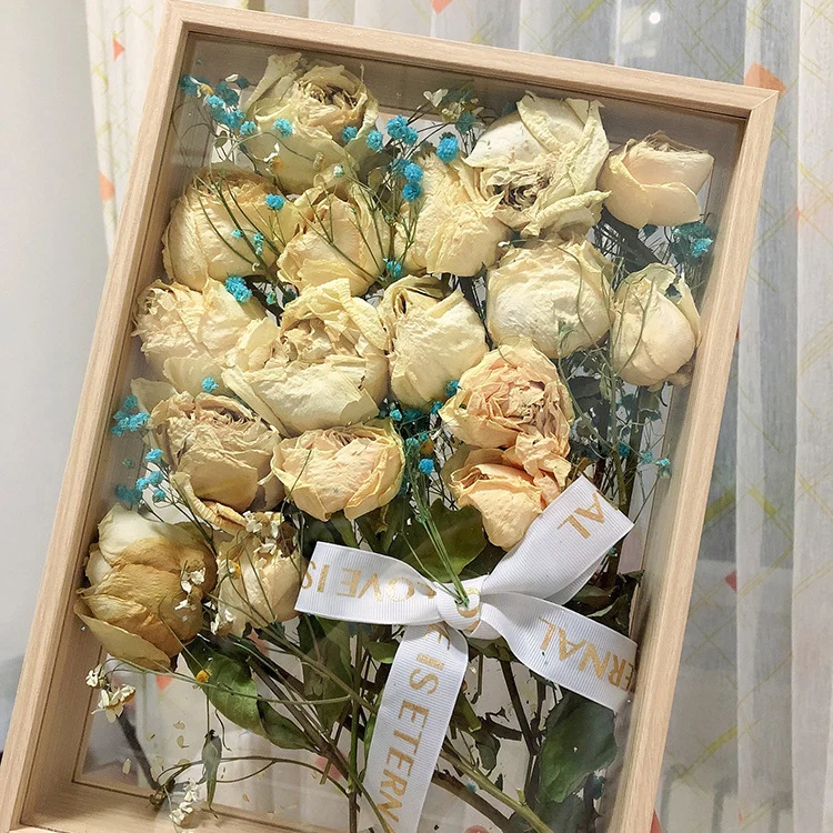 Florale Schattenbox Anzeige für Wohnkultur