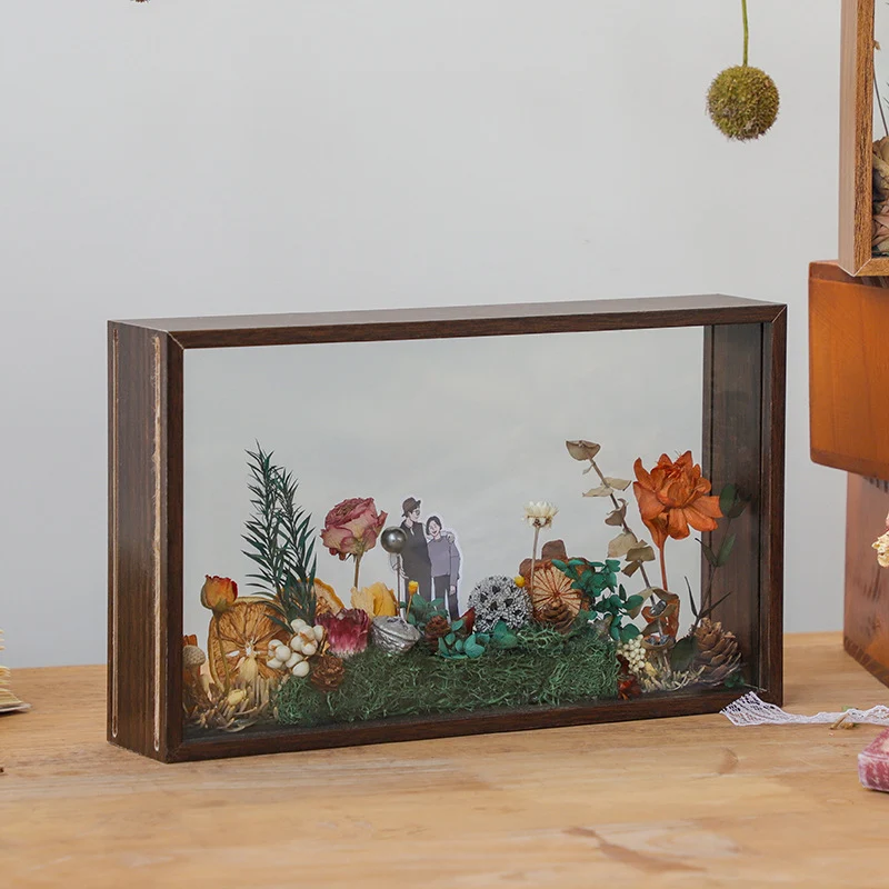 Floral Shadow Box Kunstdisplay für Zuhause