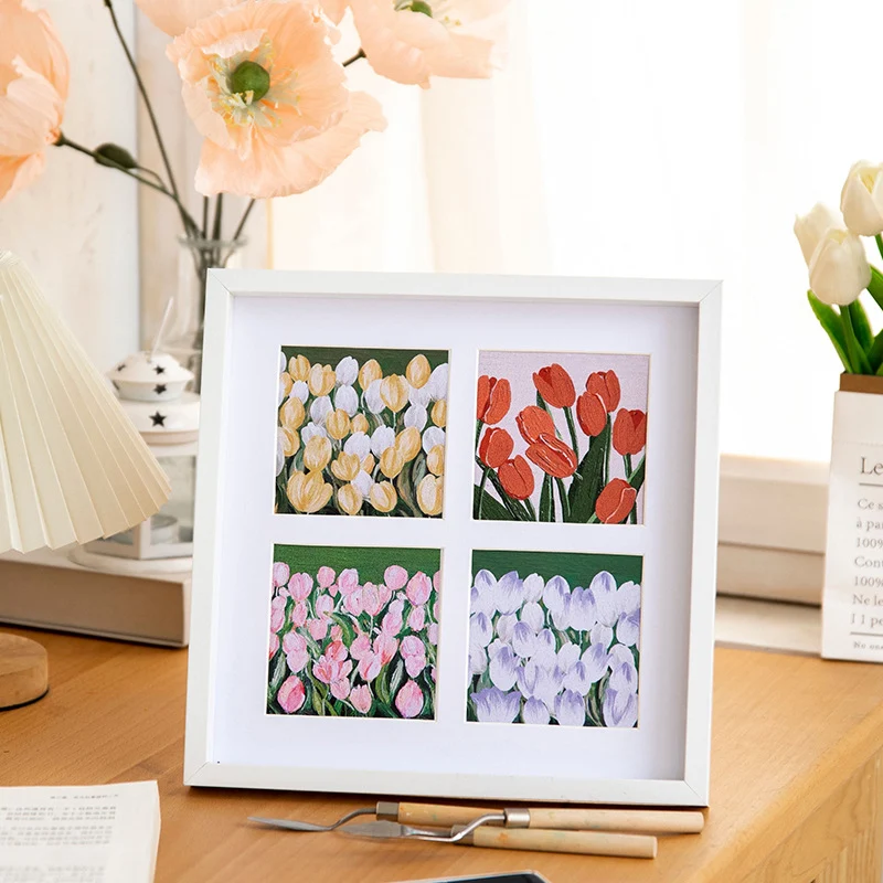 Floral Art Vierfach Collage Rahmen für Zuhause