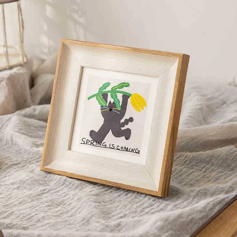 Künstlerisch gerahmte Yoga-Illustration