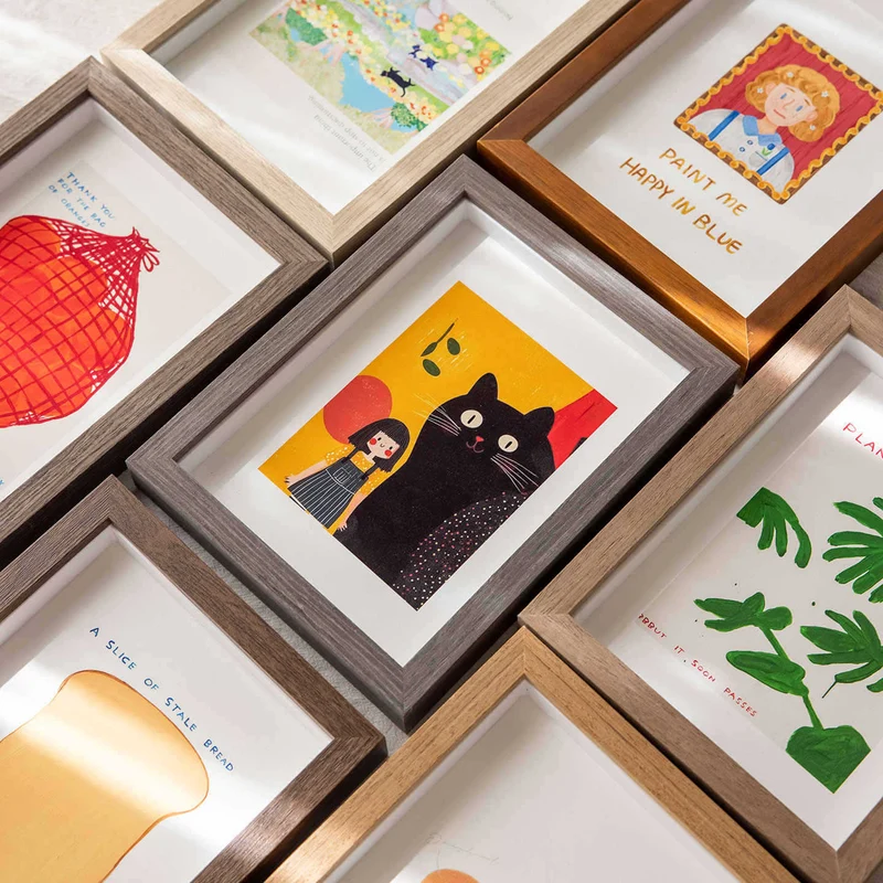 Eleganter gerahmter Kunstdruck