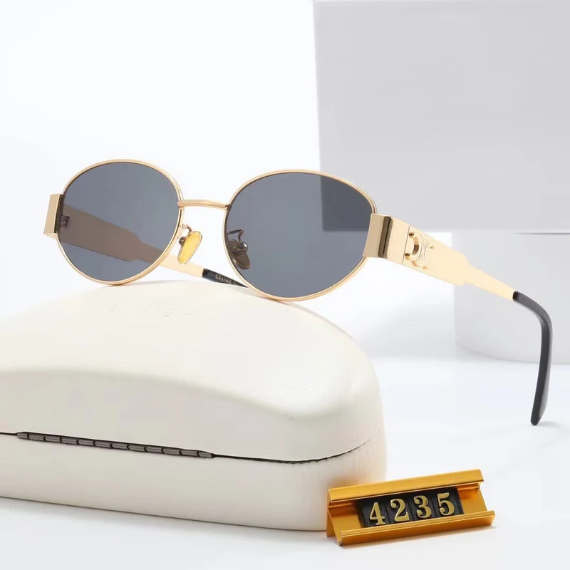 Exklusive ovale Designer-Sonnenbrille für Damen Skanto