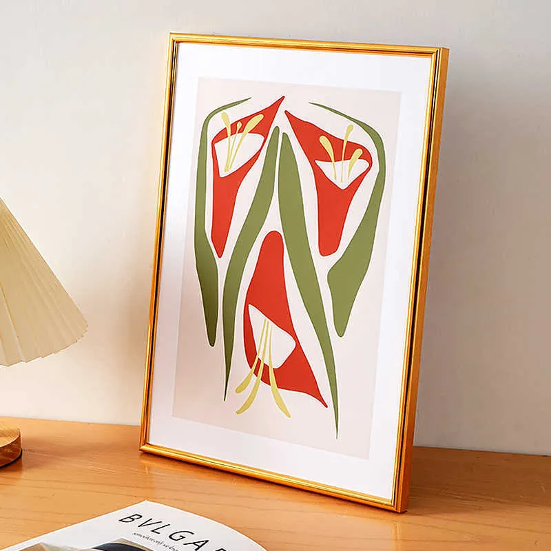 Künstlerischer dekorativer gerahmter minimalistischer Kunstdruck