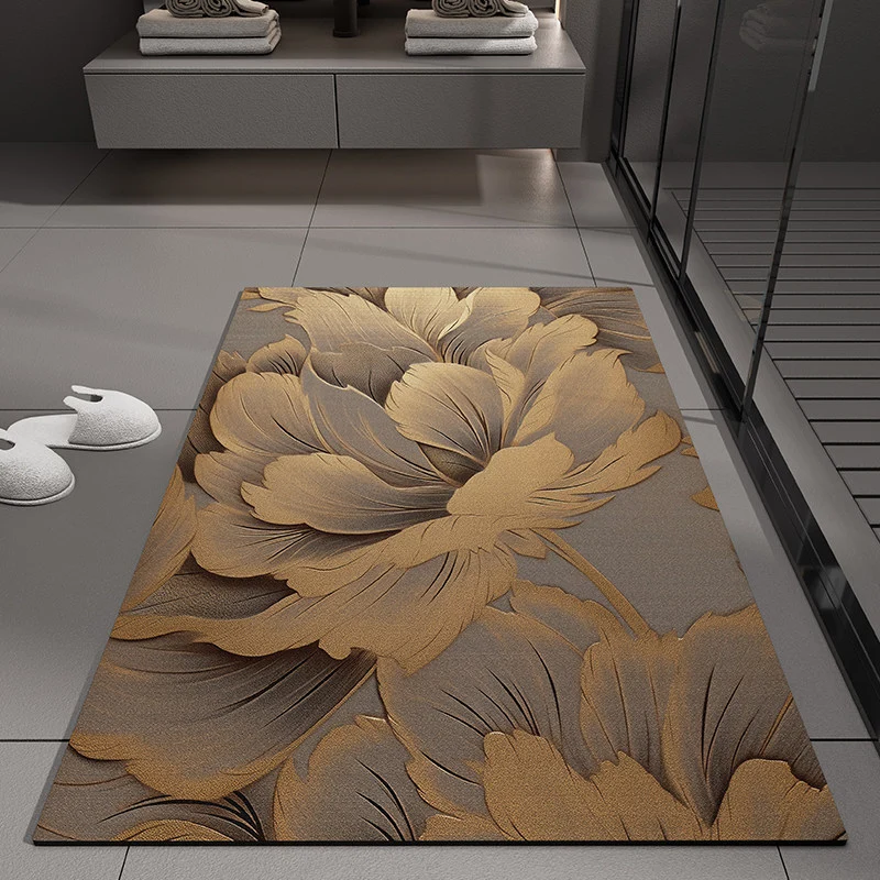 Blumenprägung Badmatte