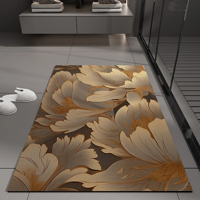 Blumenprägung Badmatte