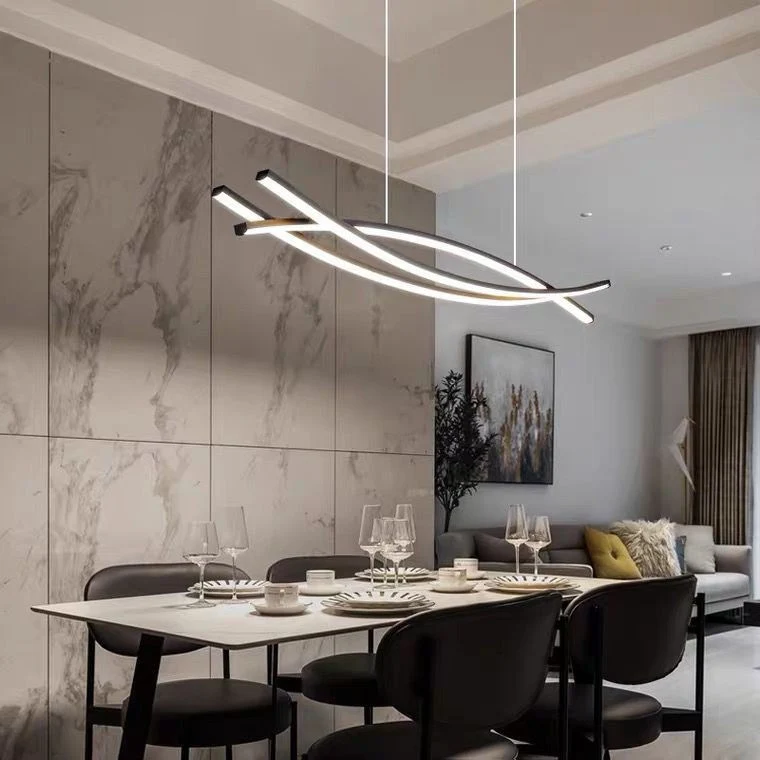 Moderne abstrakte LED-Pendelleuchte