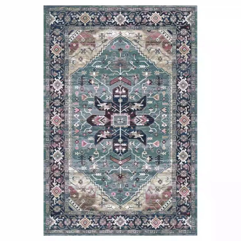Vintage Floral Medaillon Bereichsteppich