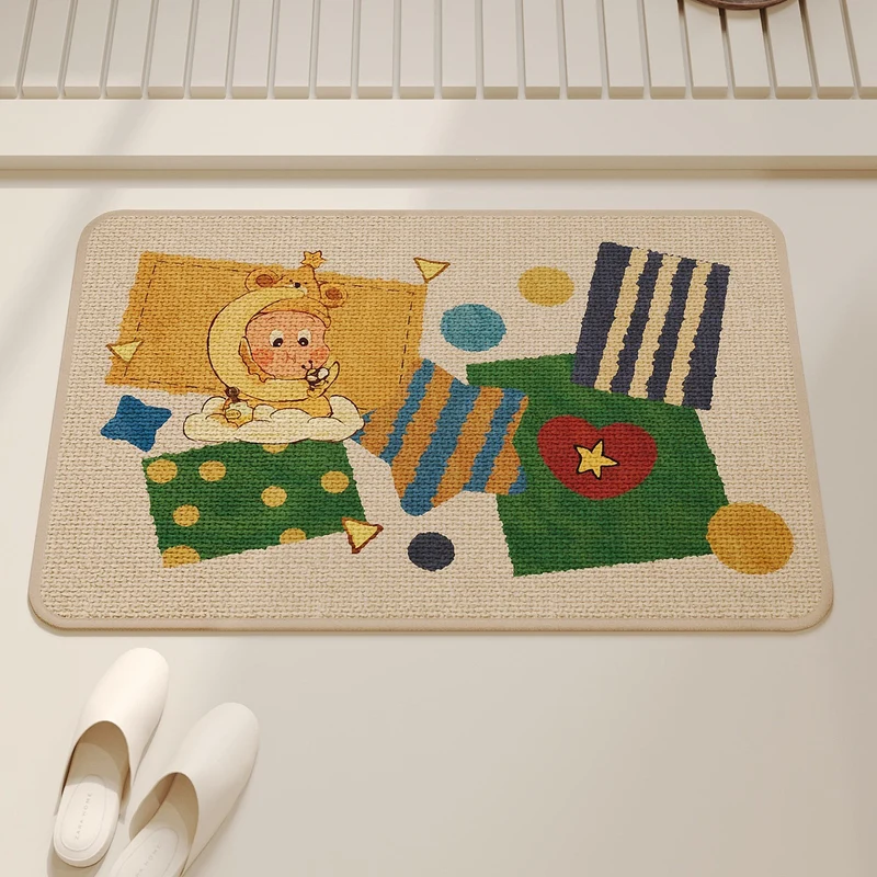 Patchwork Katzen-Themen Teppich