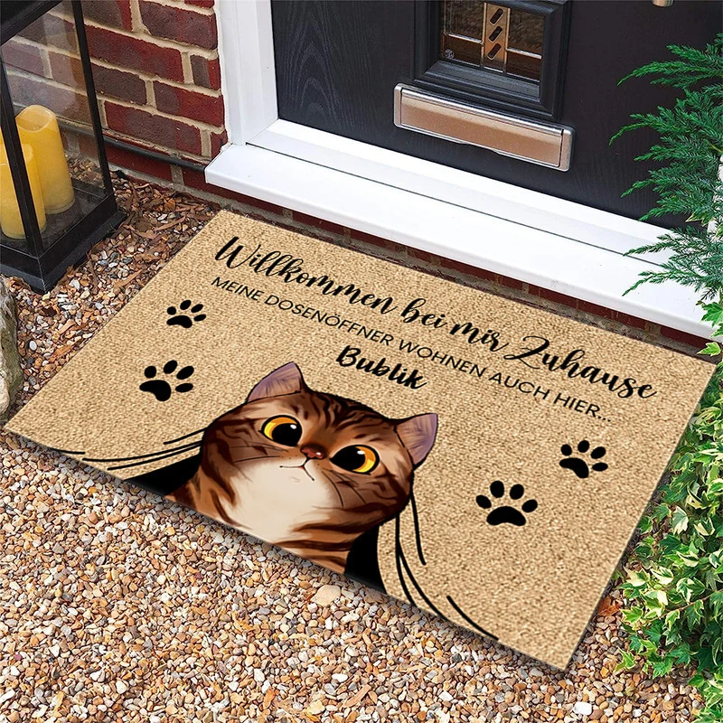 Lustige Katzen-Themen Fußmatte