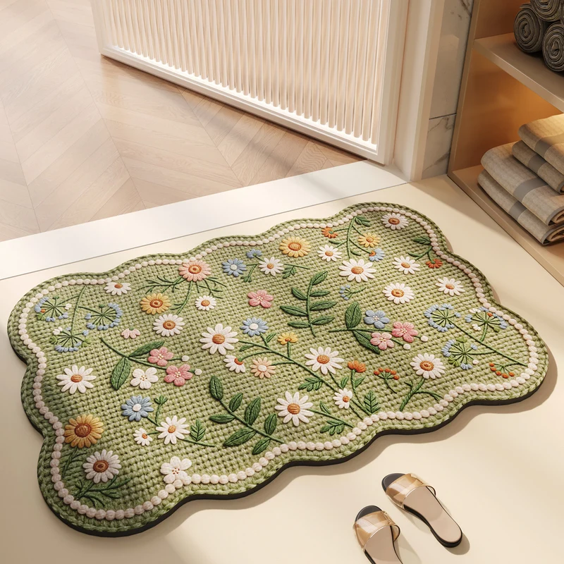 Floraler dekorativer Teppich für Zuhause