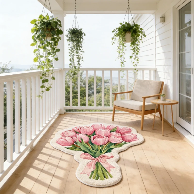 Floral Bouquet Dekorativer Teppich für Zuhause