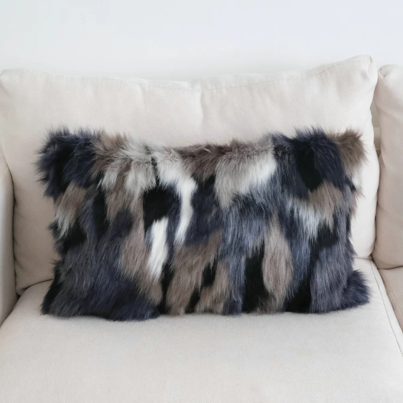 Faux-Fur-Akzentkissen für die Wohnkultur