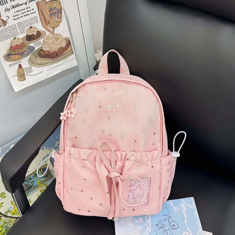 Lustiger lässiger Schulrucksack mit Sternenmuster