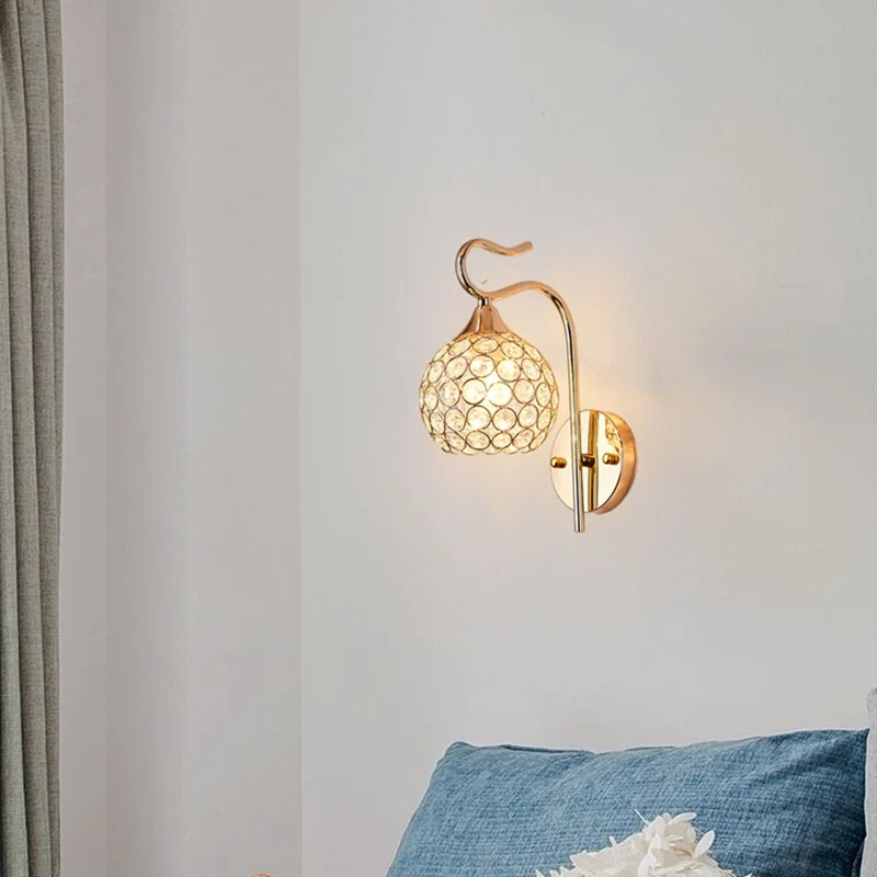 Elegante Kristall Wandlampe