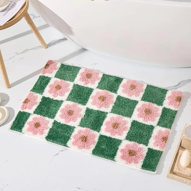 Florales Quadratmuster Badetuch