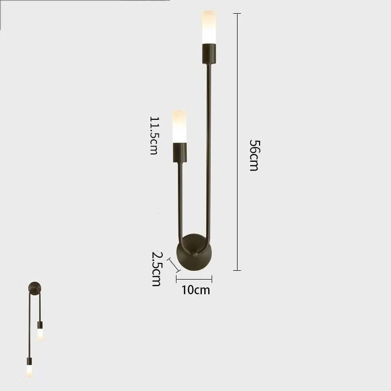 Moderne Dual-Arm Wandlampe