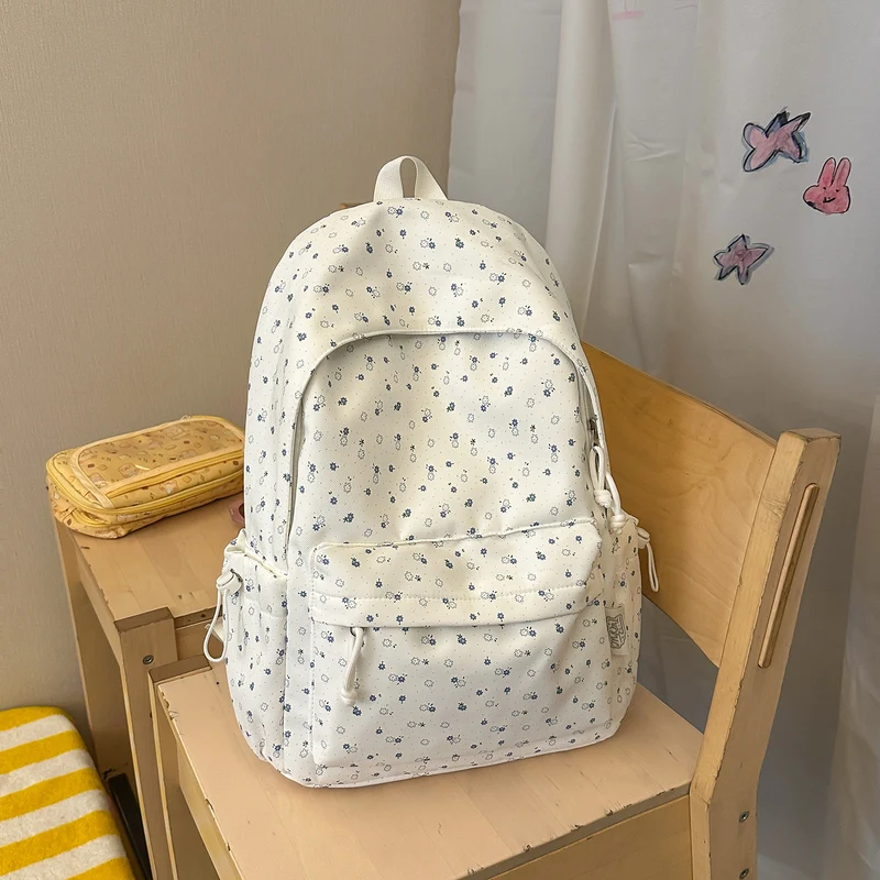Blumen-Schulrucksack für den Alltag