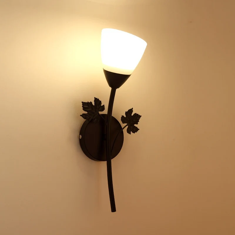 Dekorative Blatt Wandlampe