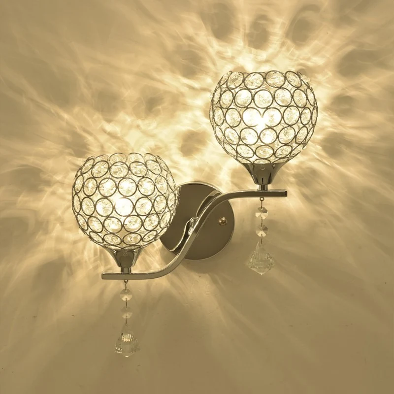 Kristallakzent-Wandlampe