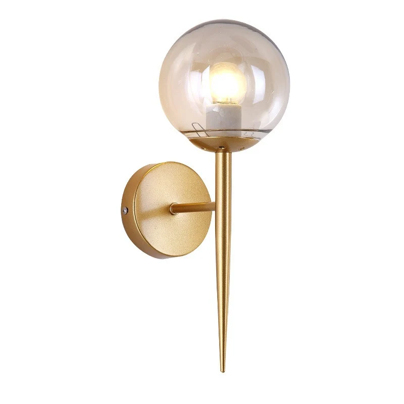 Zeitgenössische Glas Globe Wandlampe