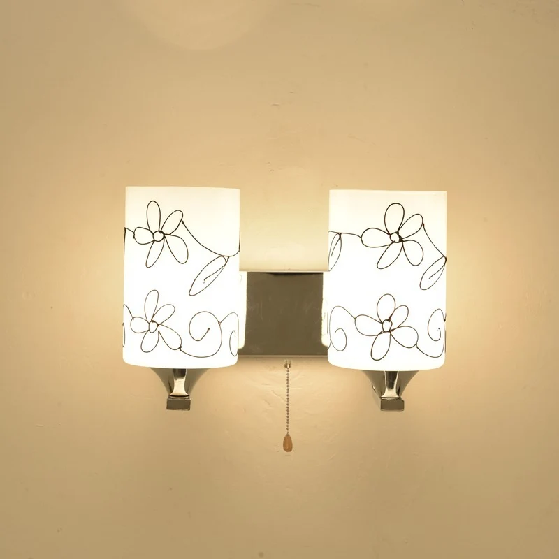 Künstlerisches Blumen Design Wandlampe