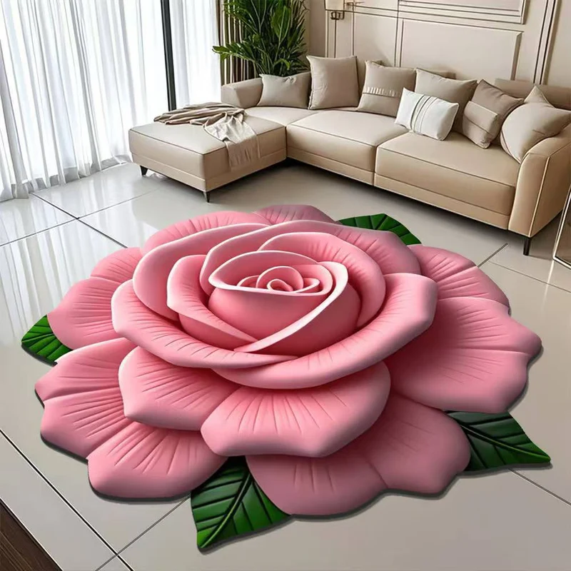 Blumenförmiger Teppich