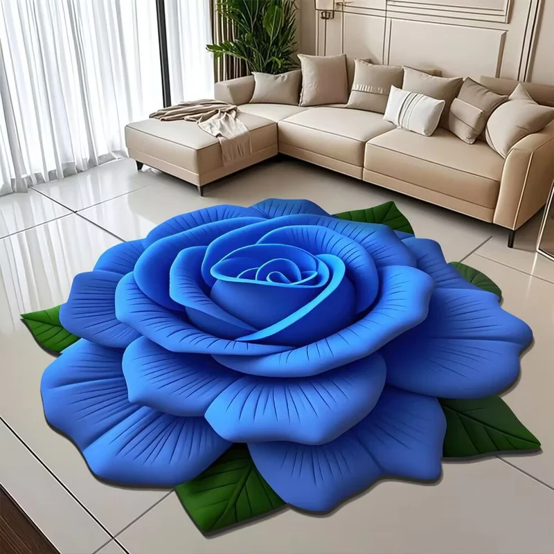 Blumenförmiger Teppich