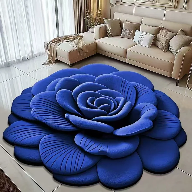 Blumenförmiger Teppich