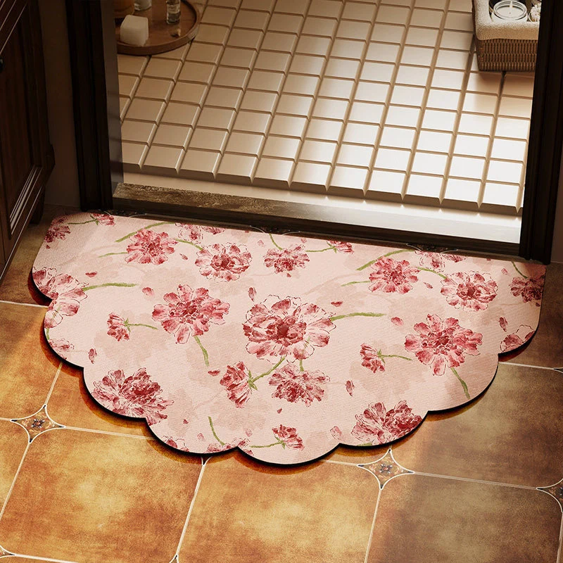 Florale gewellte Teppich