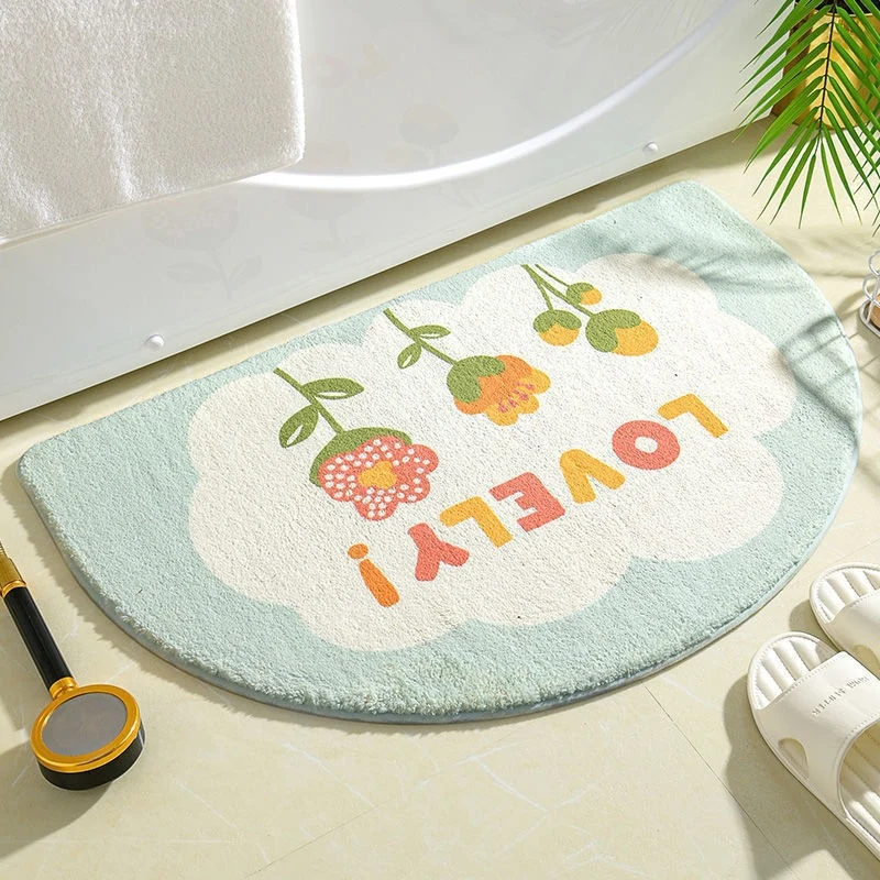 Floral Print Badezimmermatte für Zuhause