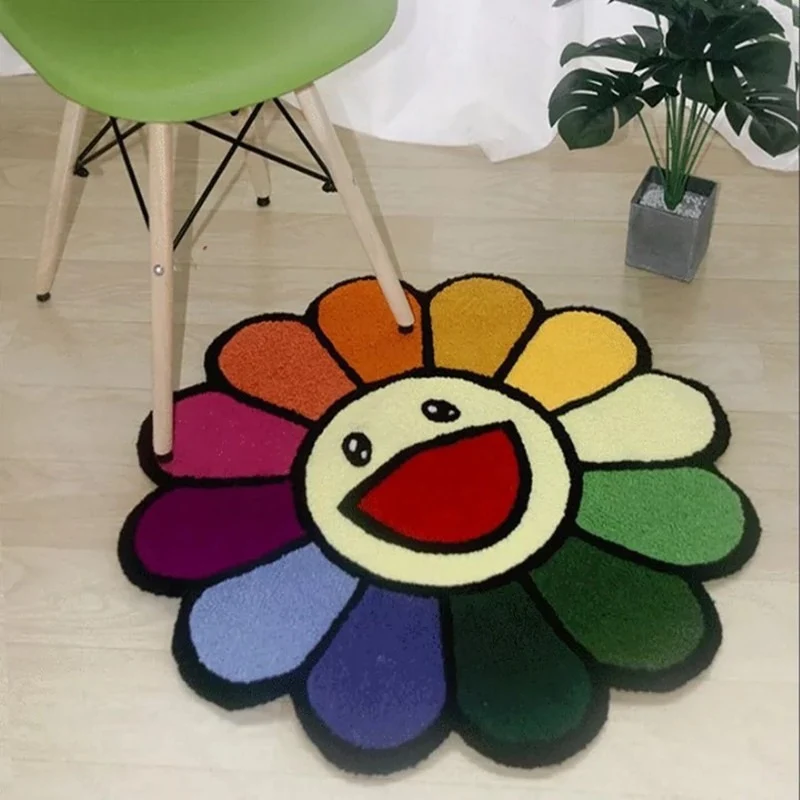 Blumenmuster Dekorative Badematte für das Badezimmer
