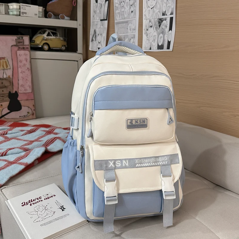 Stylischer Mehrfächer-Schulrucksack