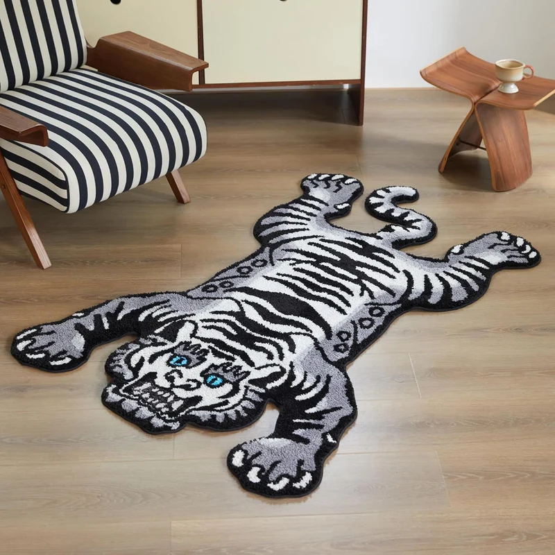 Leopardenmuster Plüsch Badezimmermatte