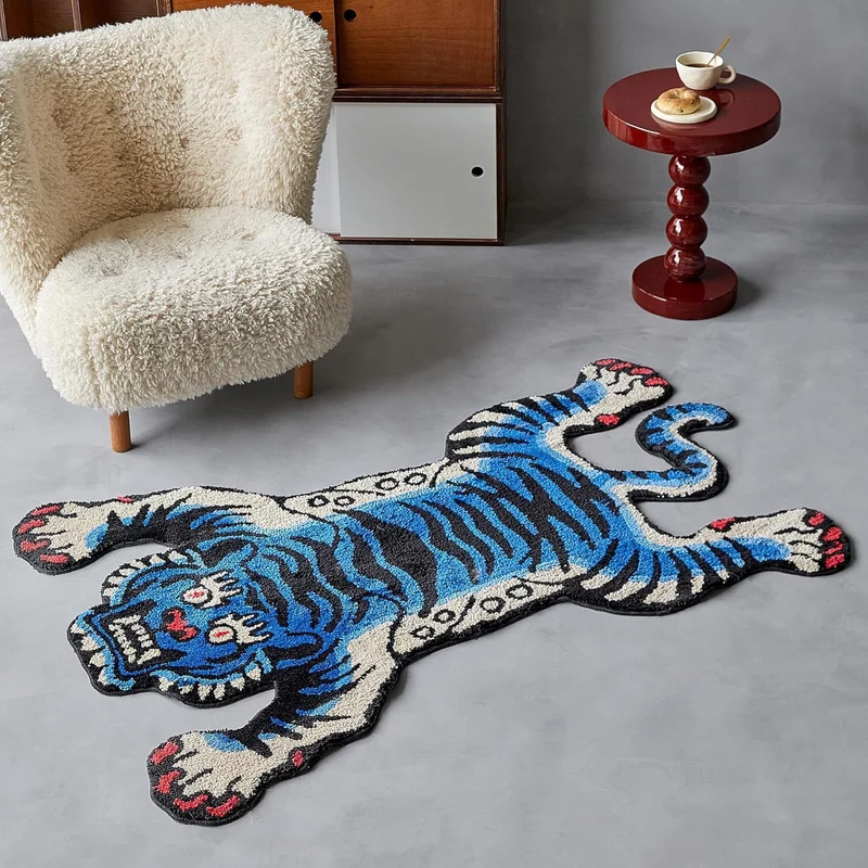Leopardenmuster Plüsch Badezimmermatte