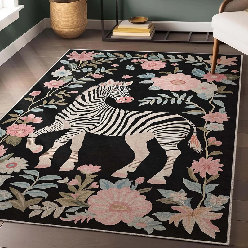 Eleganter tiger-themed Teppich für das Zuhause