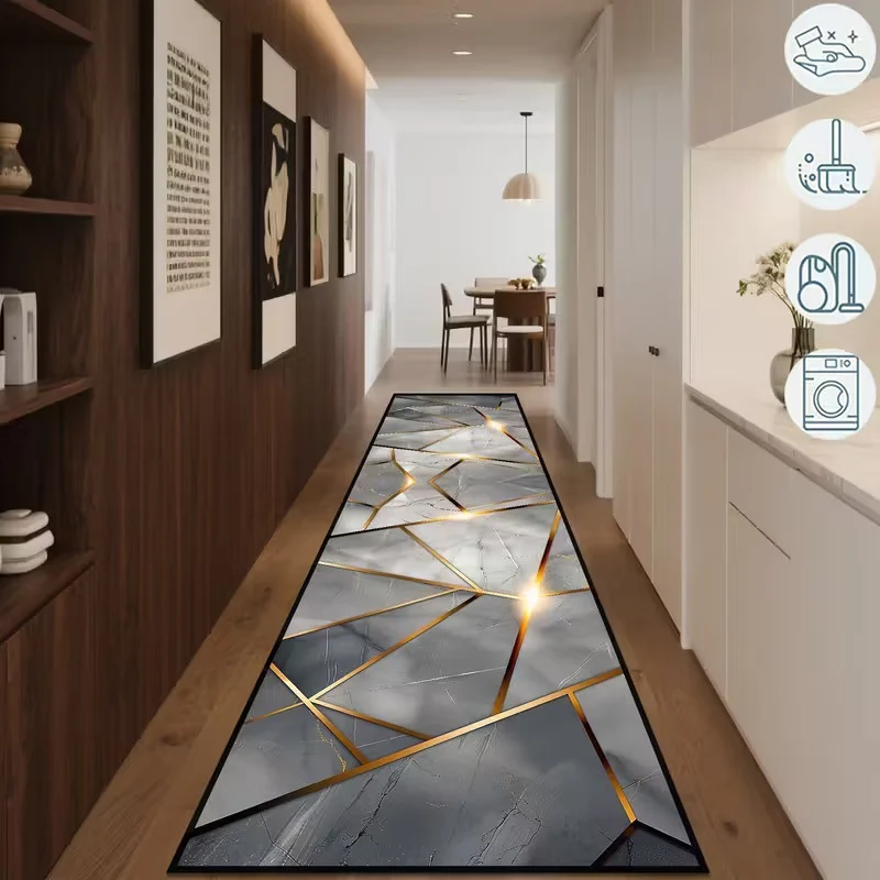 Elegante geometrische Muster-Läufermatte für Zuhause