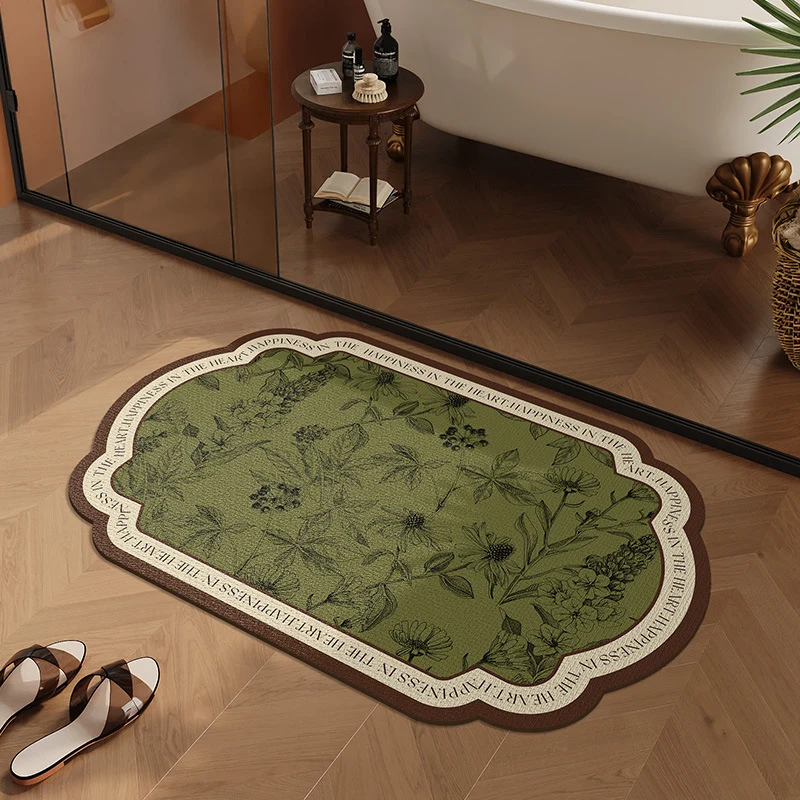 Elegante florale Designbereichsmatte für das Zuhause