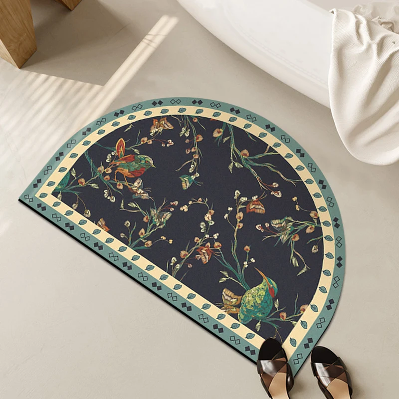 Elegante florale Designbereichsmatte für das Zuhause