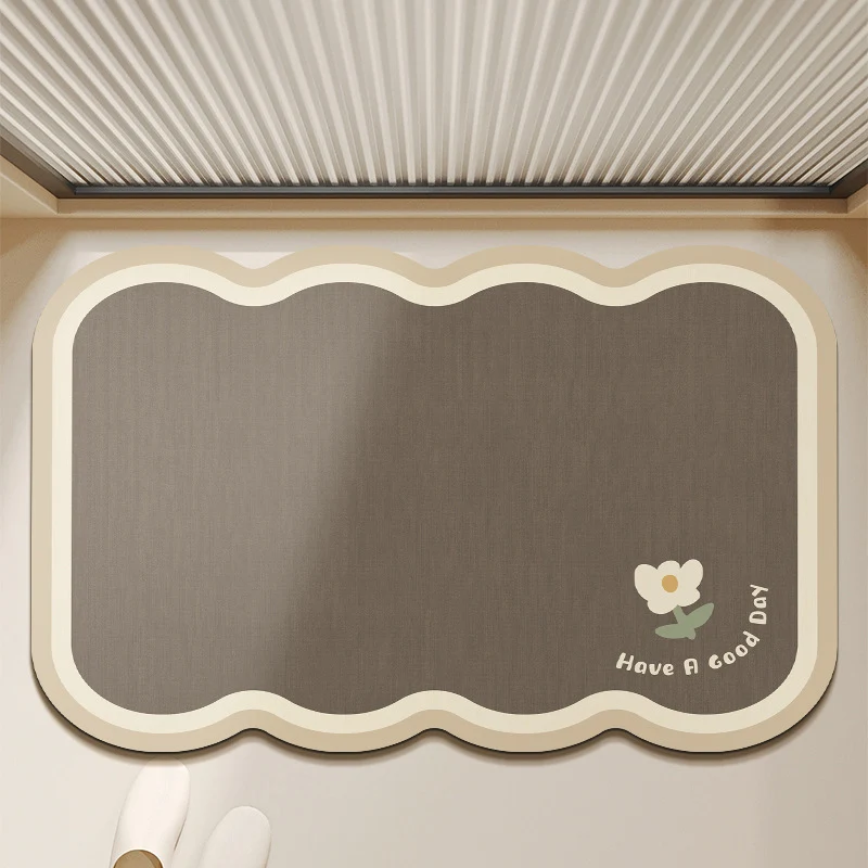 Badezimmer-Badematte mit floralem Muster