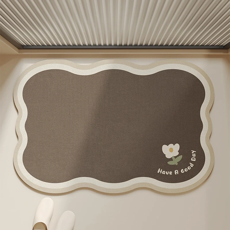 Badezimmer-Badematte mit floralem Muster