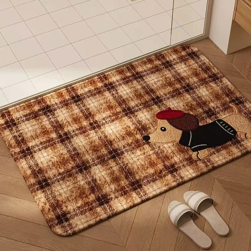 Dachshund-Themen dekorative Bereichsmatte für das Zuhause