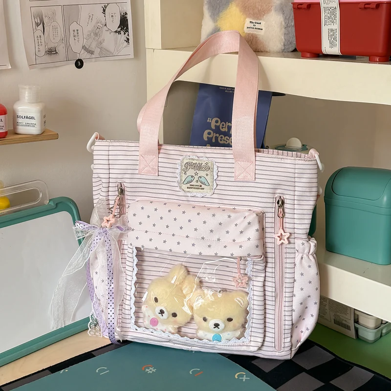 Funktionaler Schulrucksack mit mehreren Taschen zur Spielzeugaufbewahrung