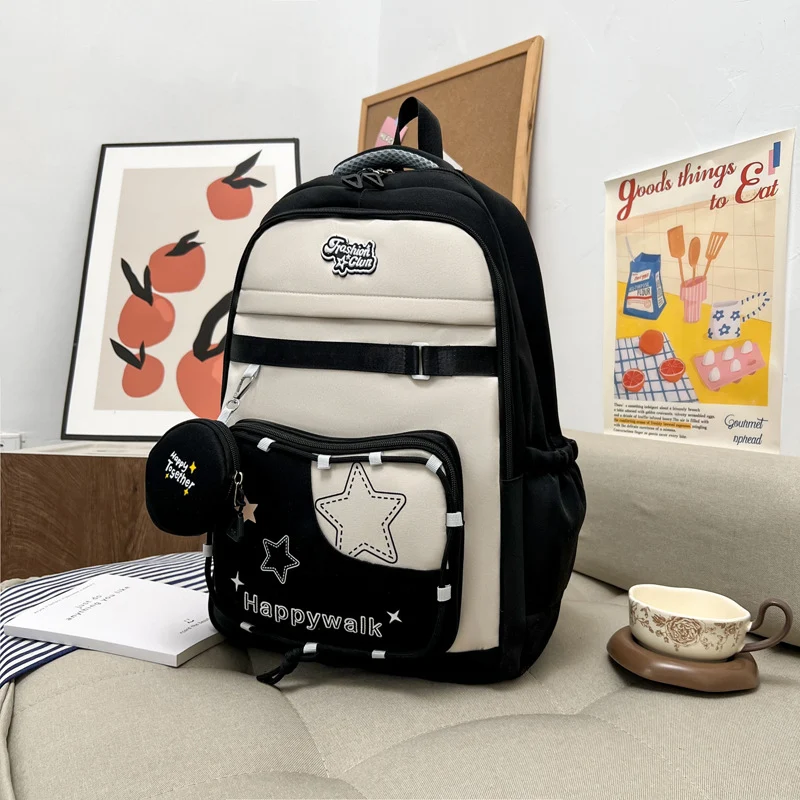 Funktionaler Schulrucksack mit vielen Taschen