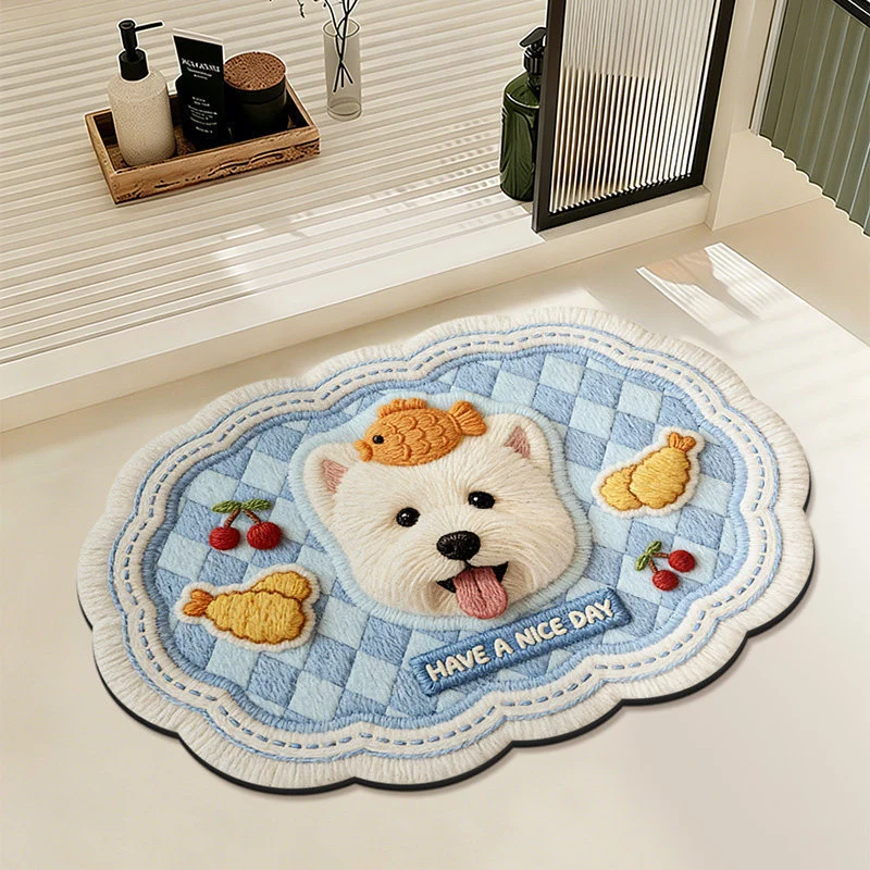 Kreative katzenmotivierte Badmatte für Badezimmer